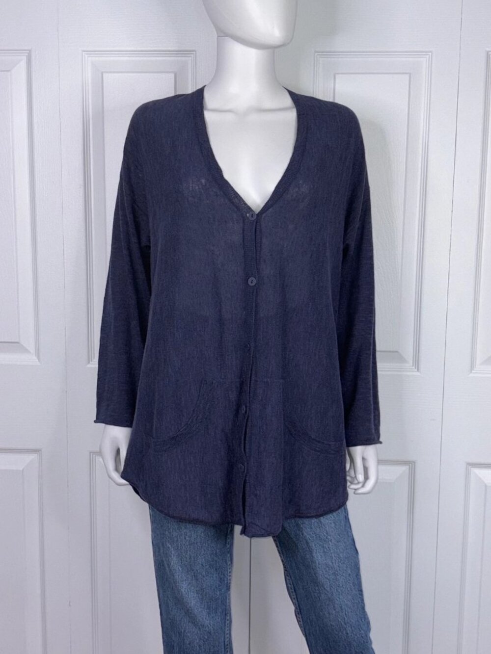EILEEN FISHER women's cardigan size Medium LIKE NEW